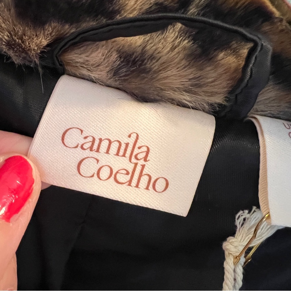 NWT!!! Camila Coelho Ladies XS Luxurious Leopard Print Coat - Picture 3 of 12